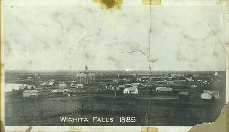 Photo of Wichita Falls, 1885. Courtesy of David Flack Collection. Wichita Falls Community Collection, Moffett Library, Midwestern State University.