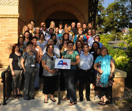 Teachers from around the state gathered at the Byrne-Reed House on September 30.