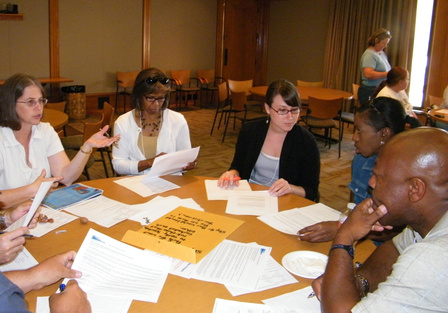 San Antonio teachers learn about educational resources at the Institute of Texan Cultures. San Antonio Teachers