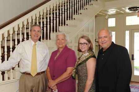 From left to right: Michael L. Gillette, Edie Manza, Lynn Denton, and Manuel Medrano. All photos on this page by Humanities Texas. Self-Assessment Team